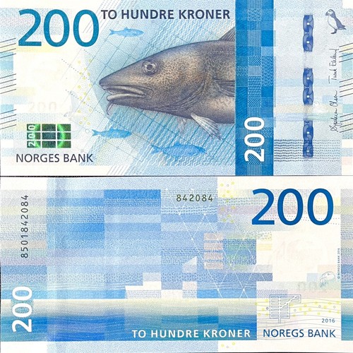 Norvegia 200 kroner 2016 - kroner,