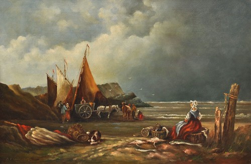 Quadro ritorno pescatori - quadro,