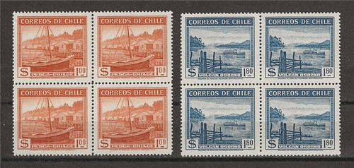 Cile 1936 205 set - cile,