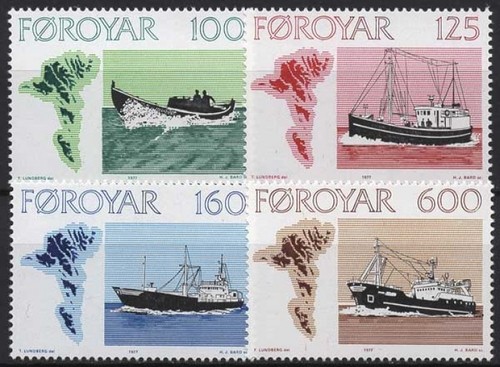 Isole faroe 1977 pescherecci - isole,
