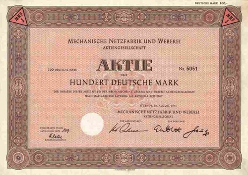 Rete meccanica tessitura 1953