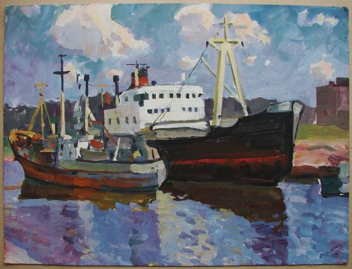 Dipinto guazzo sovietico